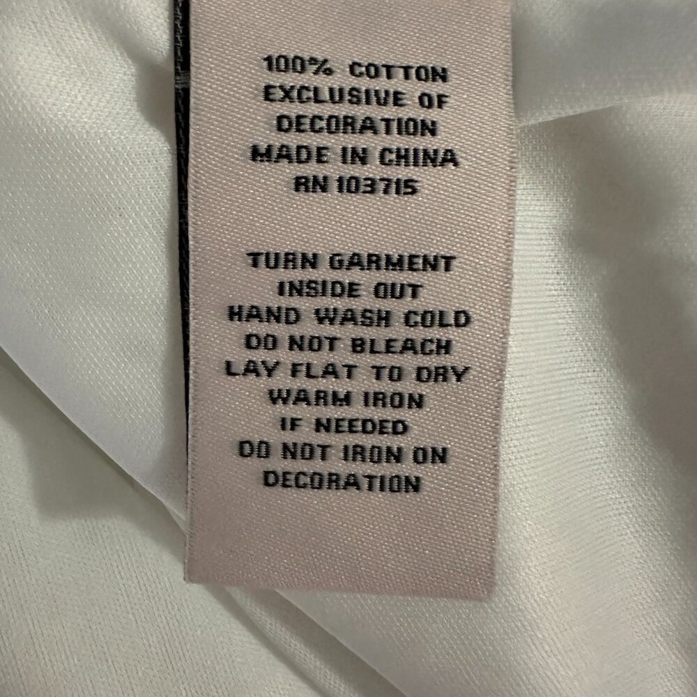 Nanette Lepore White Eyelet Embroidered Flutter Sleeve Blouse Top Women XL - Picture 8 of 8